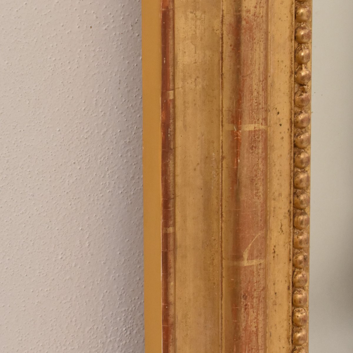 Miroir Louis Philippe, Miroirs Doré Anciens Avec Fleurs Et Putti, XIXè Siècle. (SPC203)-photo-5