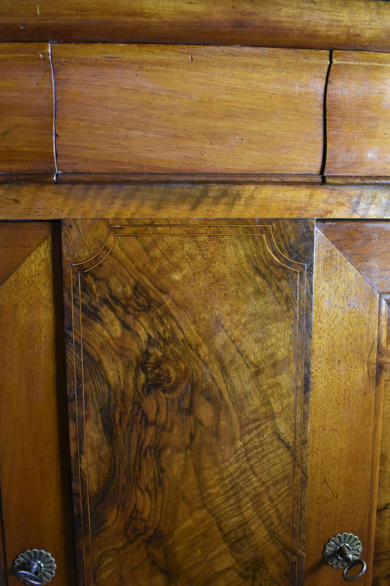 Antique Furniture, Large Antique Louis Philippe French Walnut Cupboard,19th Century. (cre43)-photo-5