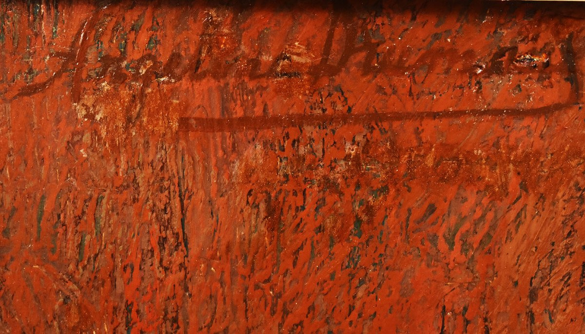 Art Deco Still Life Painting, Flowers Vase Painting, Spring Floral, Oil On Canvas (qnm722)-photo-5