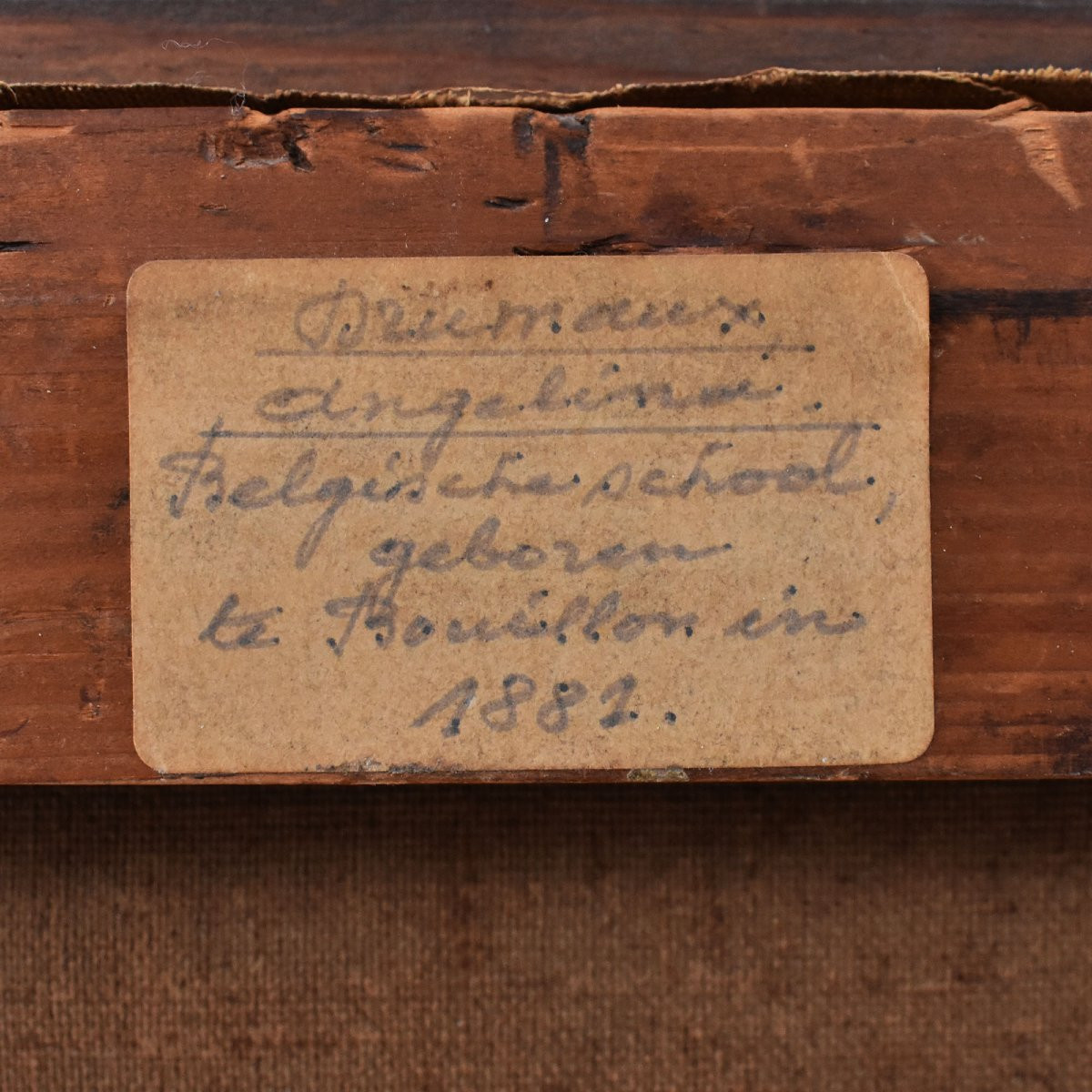 Art Deco Still Life Painting, Flowers Vase Painting, Spring Floral, Oil On Canvas (qnm722)-photo-6