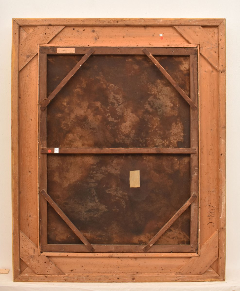 Tableau Ancien Fleurs, Étienne Léon Trébutien, Peinture nature morte florale, XIX (QF726)-photo-6