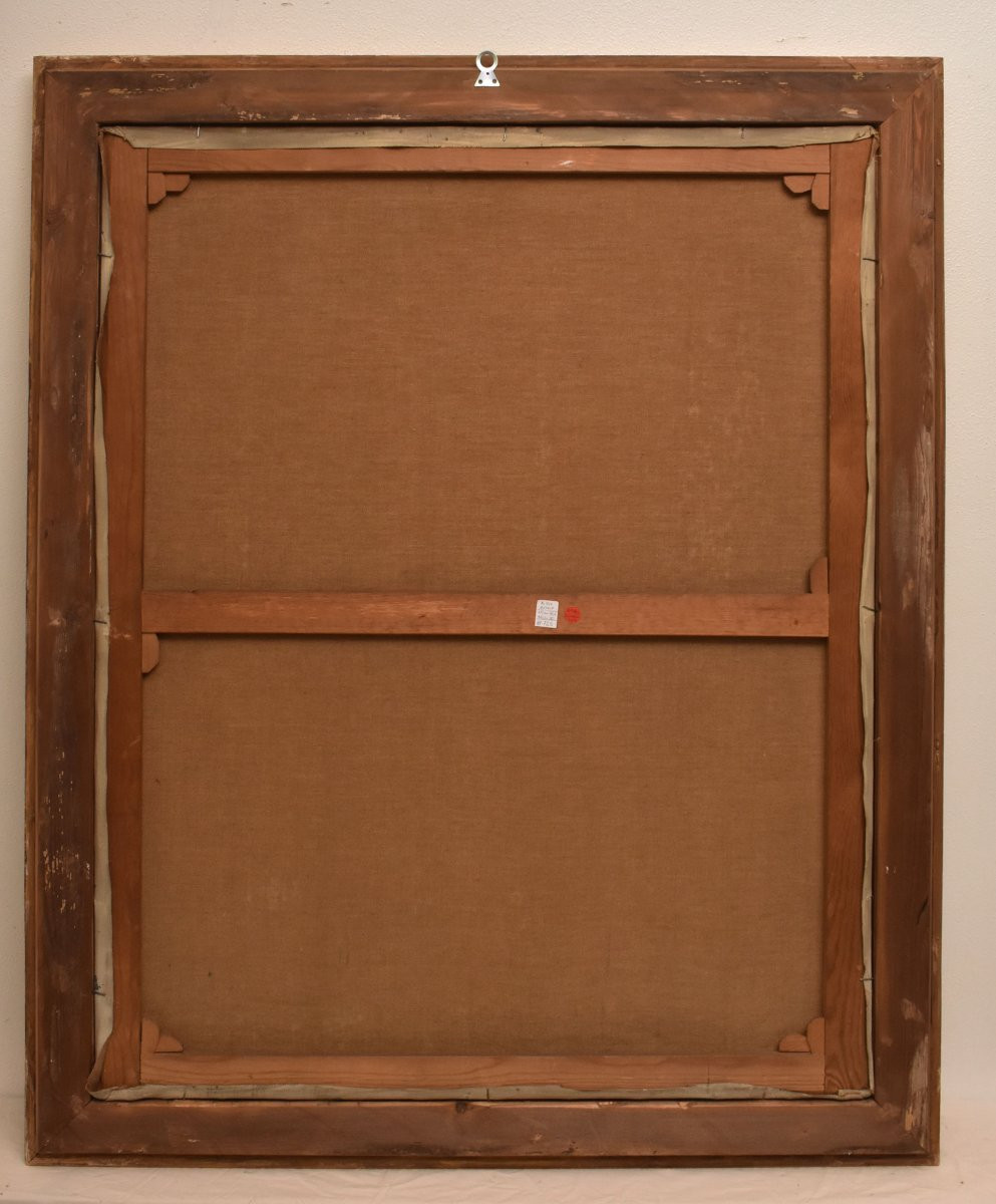 Large Flower Paintings, Roses Still Life, Oil Painting Flowers, Art Deco, XX Siècle (qf727)-photo-6