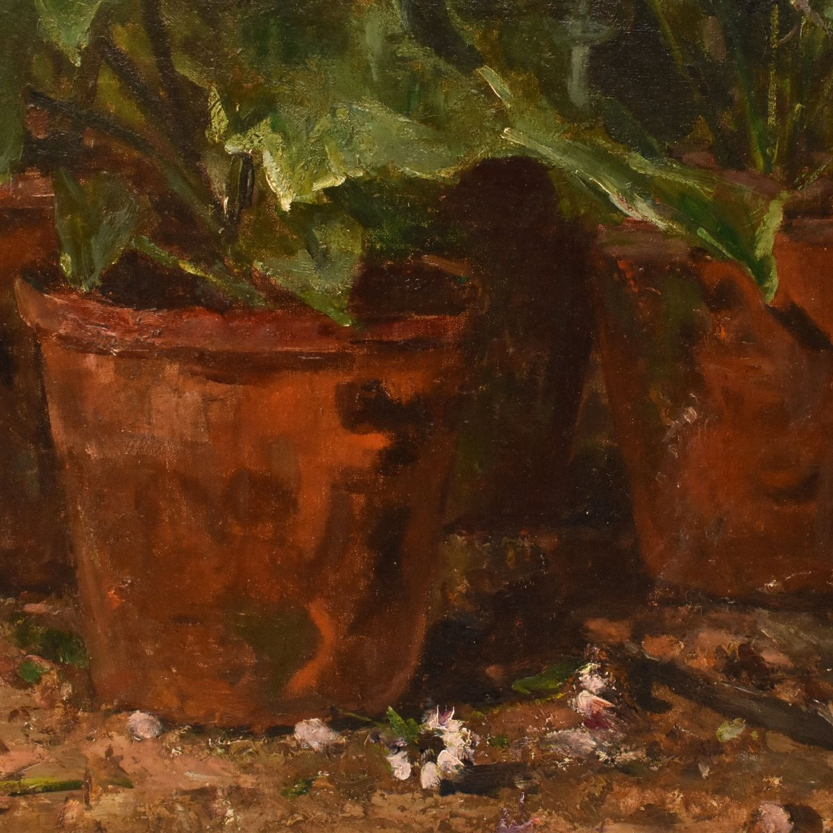 Tableau Ancien Fleurs, Hubert Bellis, Peinture Nature Morte Florale, XIX Siècle. (QF736)-photo-4