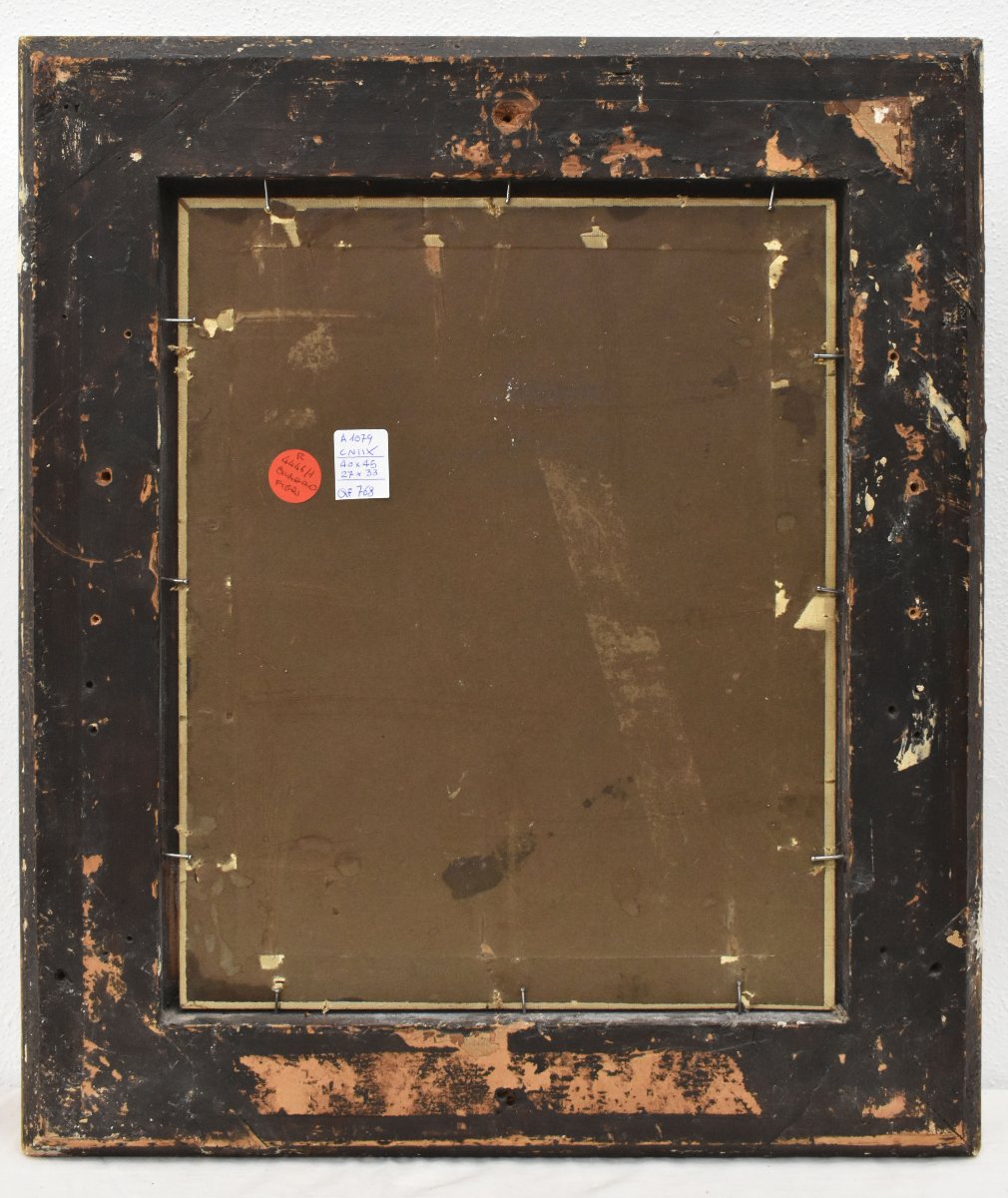 Petite Nature Morte Florale, Léon Laurent Galand, Peinture Fleurs, Œillets, XX (QF768) -photo-6