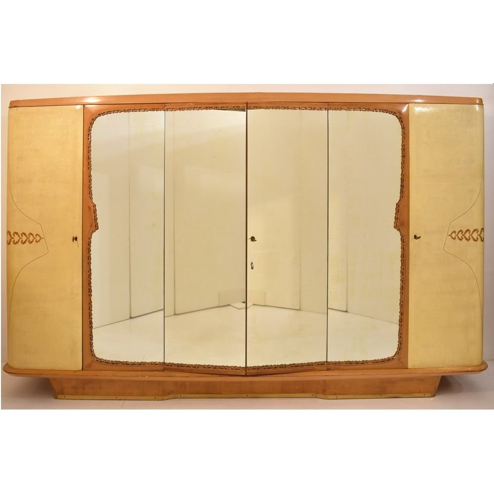 Wardrobe, Cupboard, Cabinet, Italy Design, Mid Century, 1950. (arm19)-photo-2