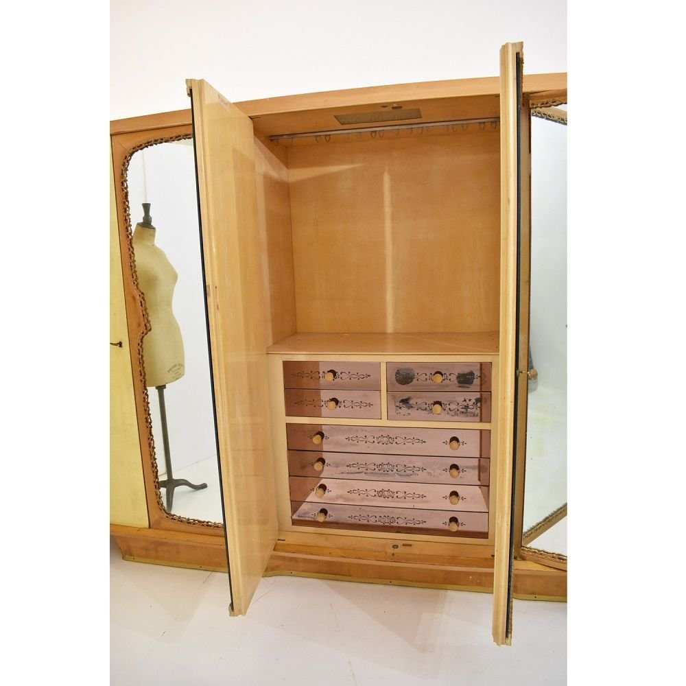 Wardrobe, Cupboard, Cabinet, Italy Design, Mid Century, 1950. (arm19)-photo-3