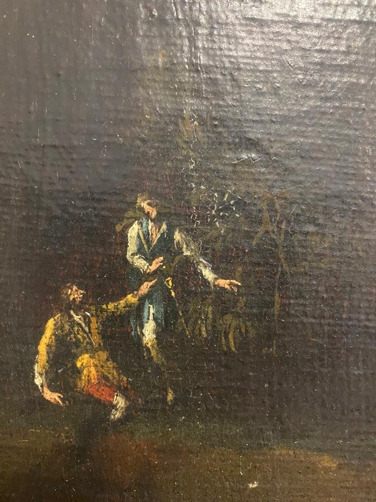 Landscape With Ruins And Characters .alessio De Marchis (naples 1684- Urbino1752)-photo-1