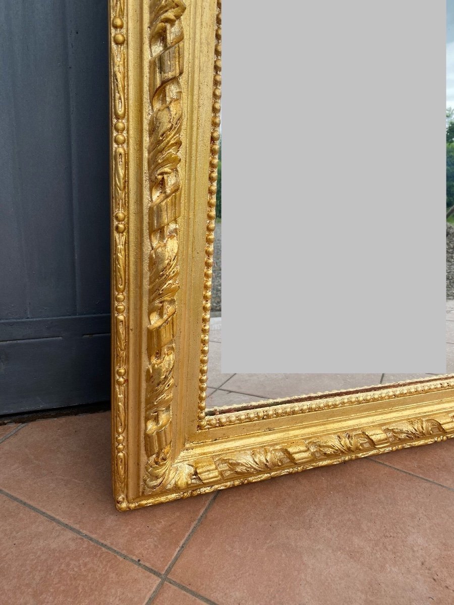 Large Floor Mirror From The Lombardy Area. Nineteenth Century-photo-2