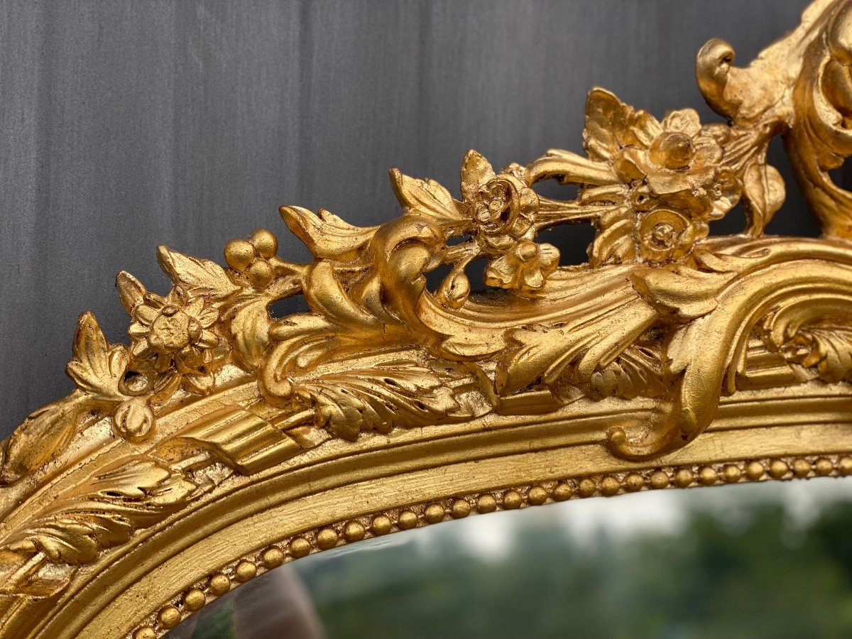 Large Floor Mirror From The Lombardy Area. Nineteenth Century-photo-5