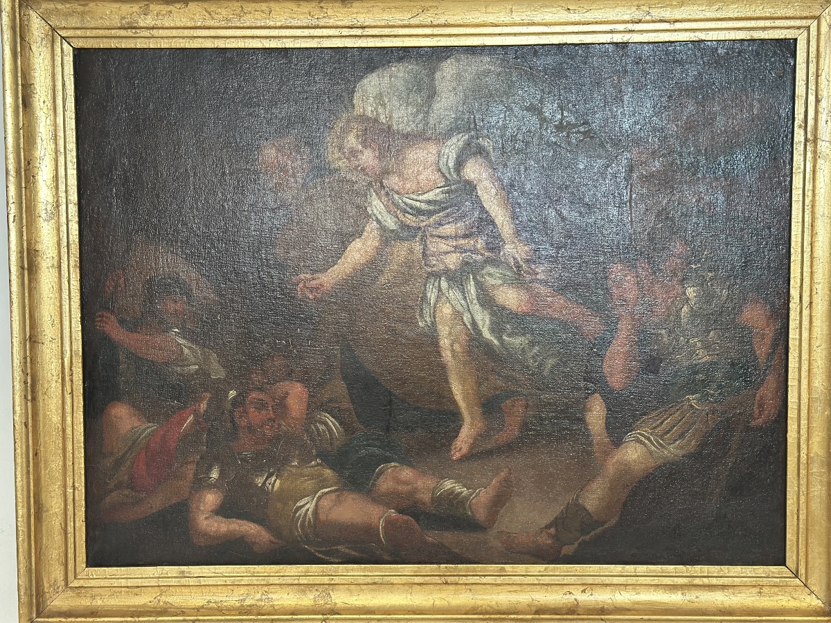 La Libération De Saint Pierre Huile Sur Toile. 17ème Siècle-photo-6