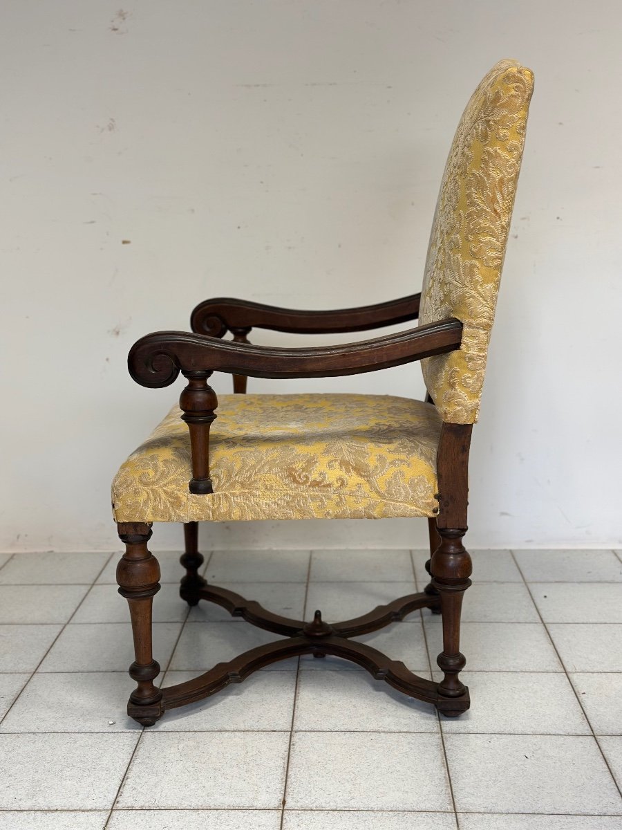 Fauteuil Lombard Louis XIV Début XVIIIe.-photo-4