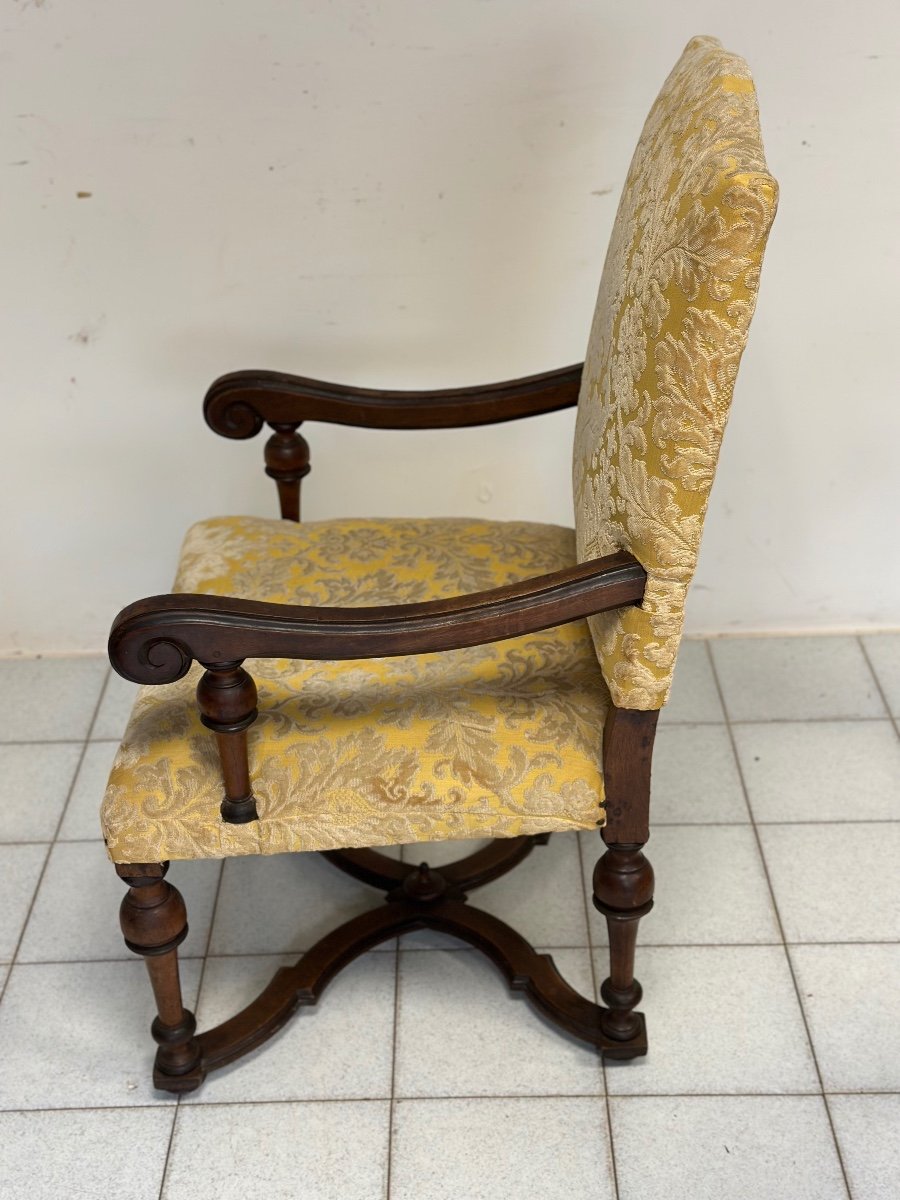 Fauteuil Lombard Louis XIV Début XVIIIe.-photo-5
