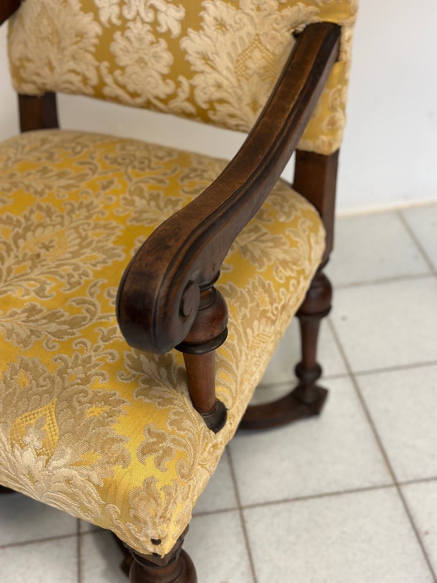 Fauteuil Lombard Louis XIV Début XVIIIe.-photo-6