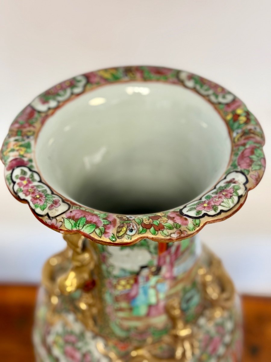 Famille Rose Porcelain Vase. China 19th Century-photo-7
