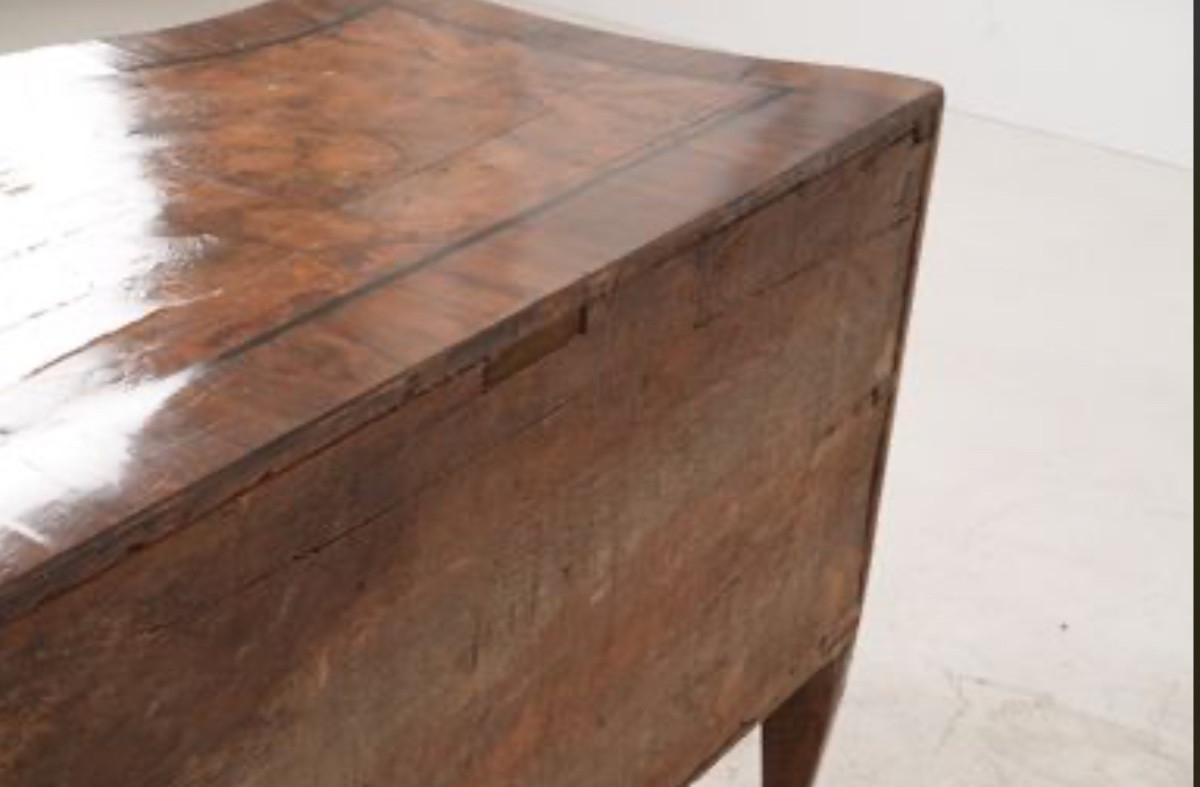 Commode à Façade Et Côtés Galbés.  Padoue Vicence XVIIIe Siècle-photo-5