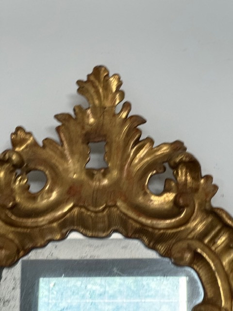 Carved And Gilded Wooden Mirror. Lombardy, Late 18th Century-photo-3