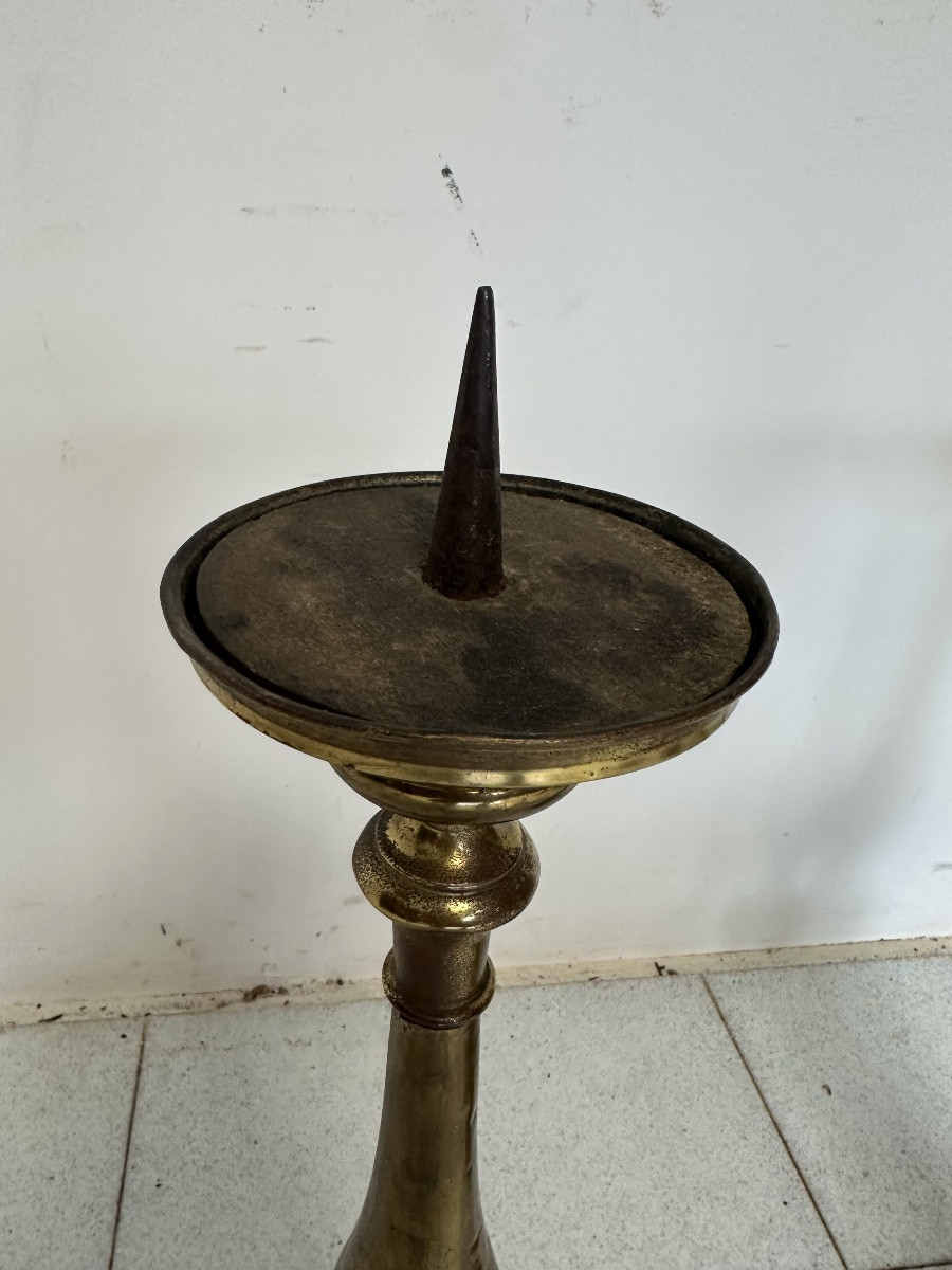 Paire de bougeoirs Empire. XIXe siècle-photo-7