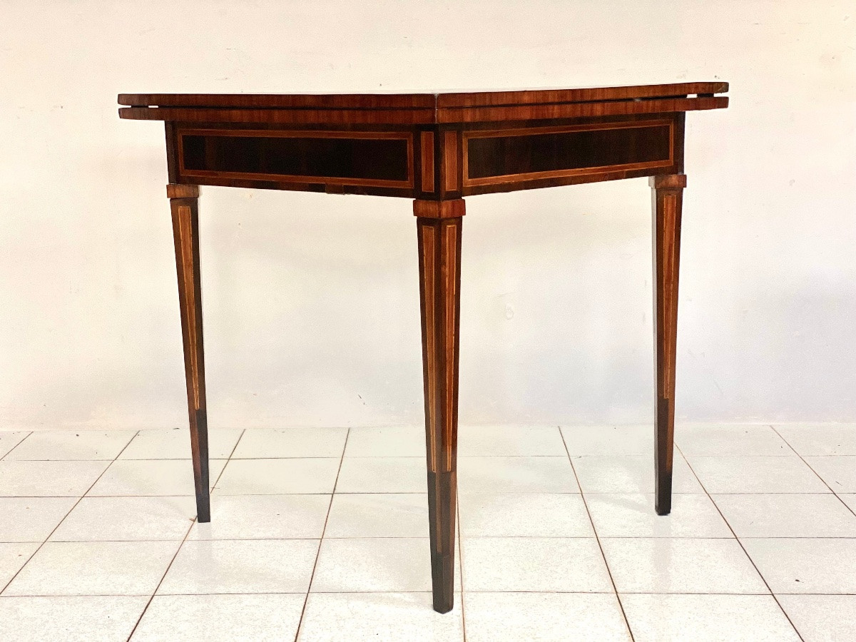 Table à jeu Louis XVI. Gênes, fin du XVIIIe siècle.-photo-2