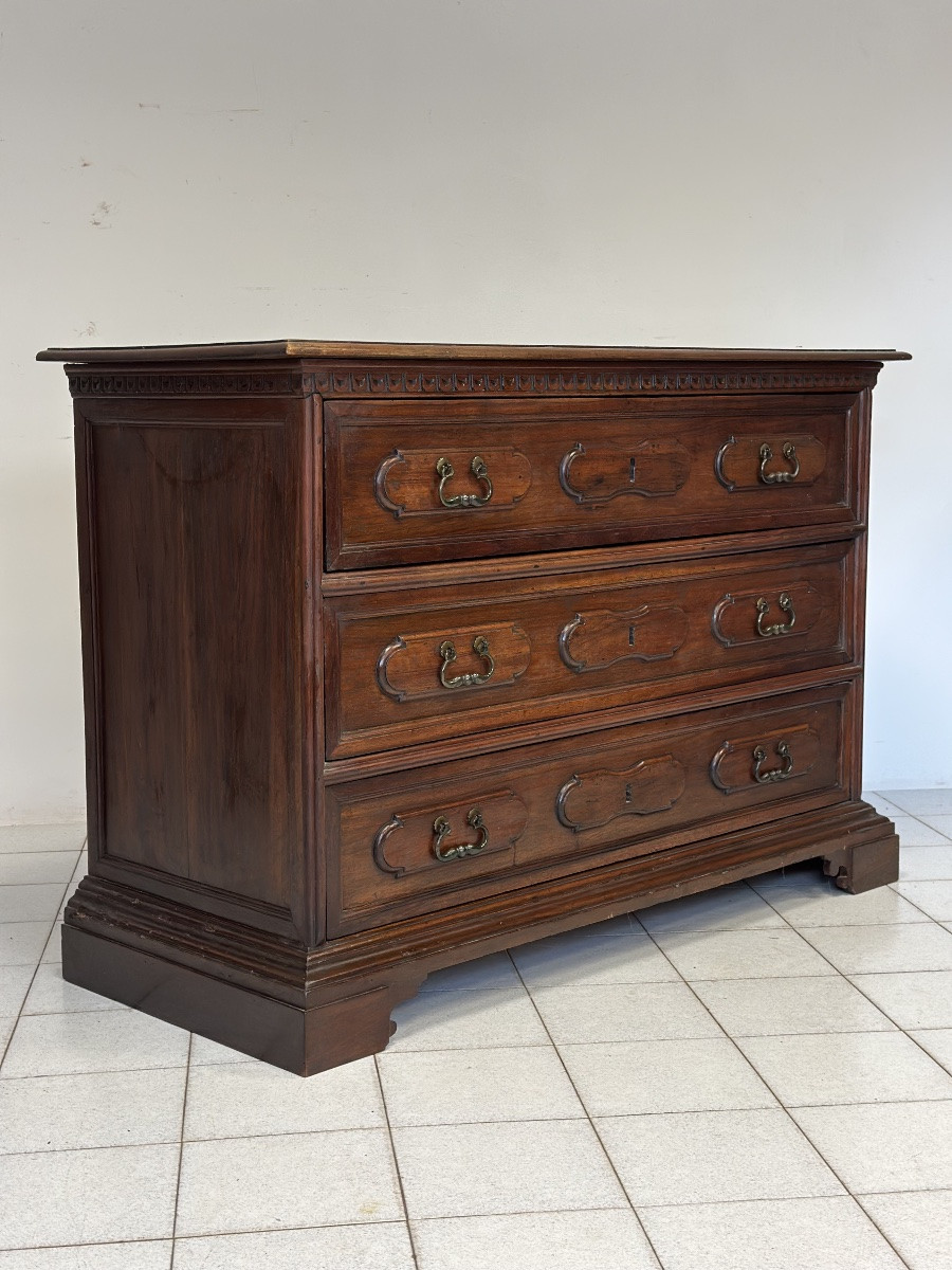Commode émilienne à bossages. Bologne, fin du XVIIe siècle.-photo-5