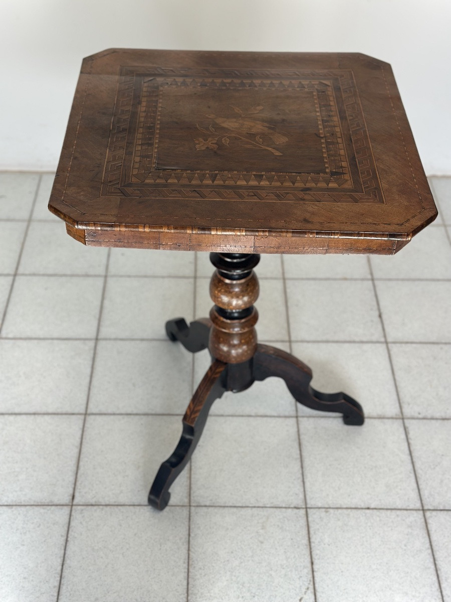 Table basse en marqueterie Rolo, milieu du XIXe siècle-photo-1