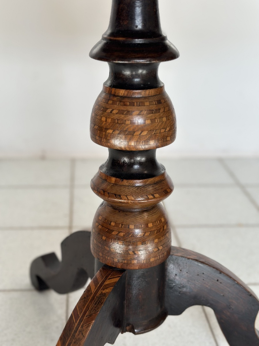 Table basse en marqueterie Rolo, milieu du XIXe siècle-photo-2