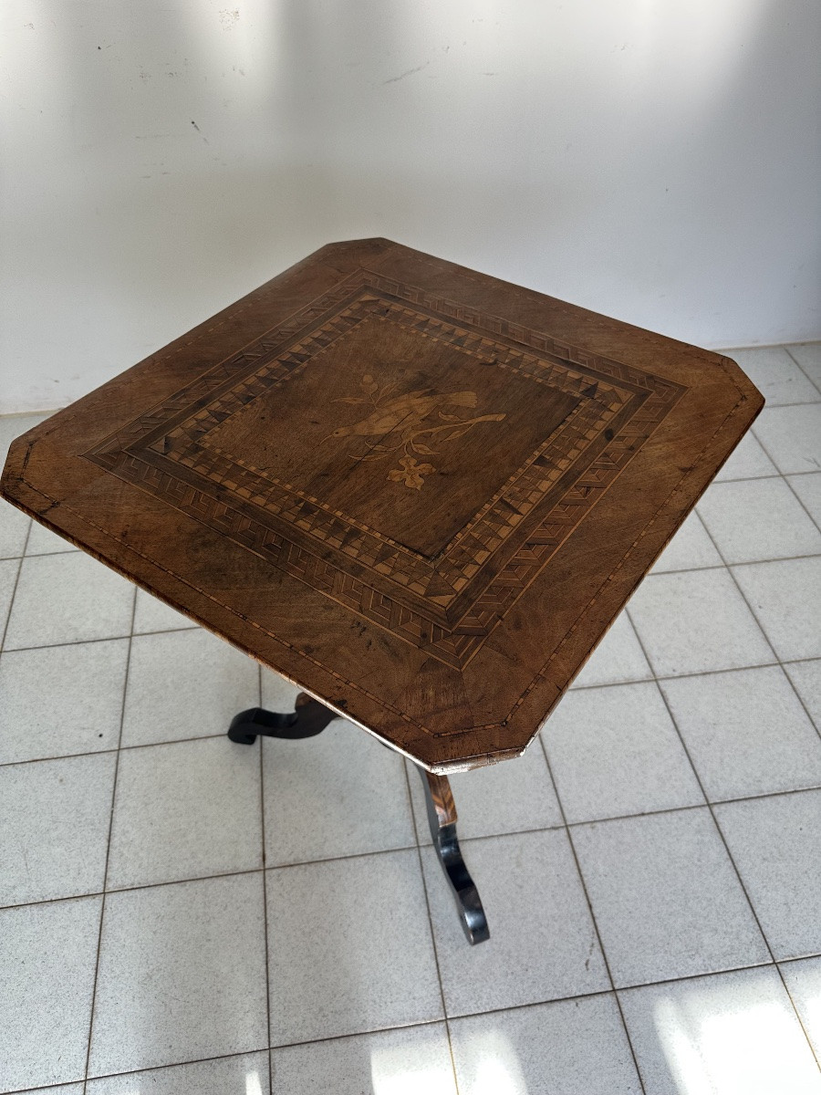 Table basse en marqueterie Rolo, milieu du XIXe siècle-photo-5