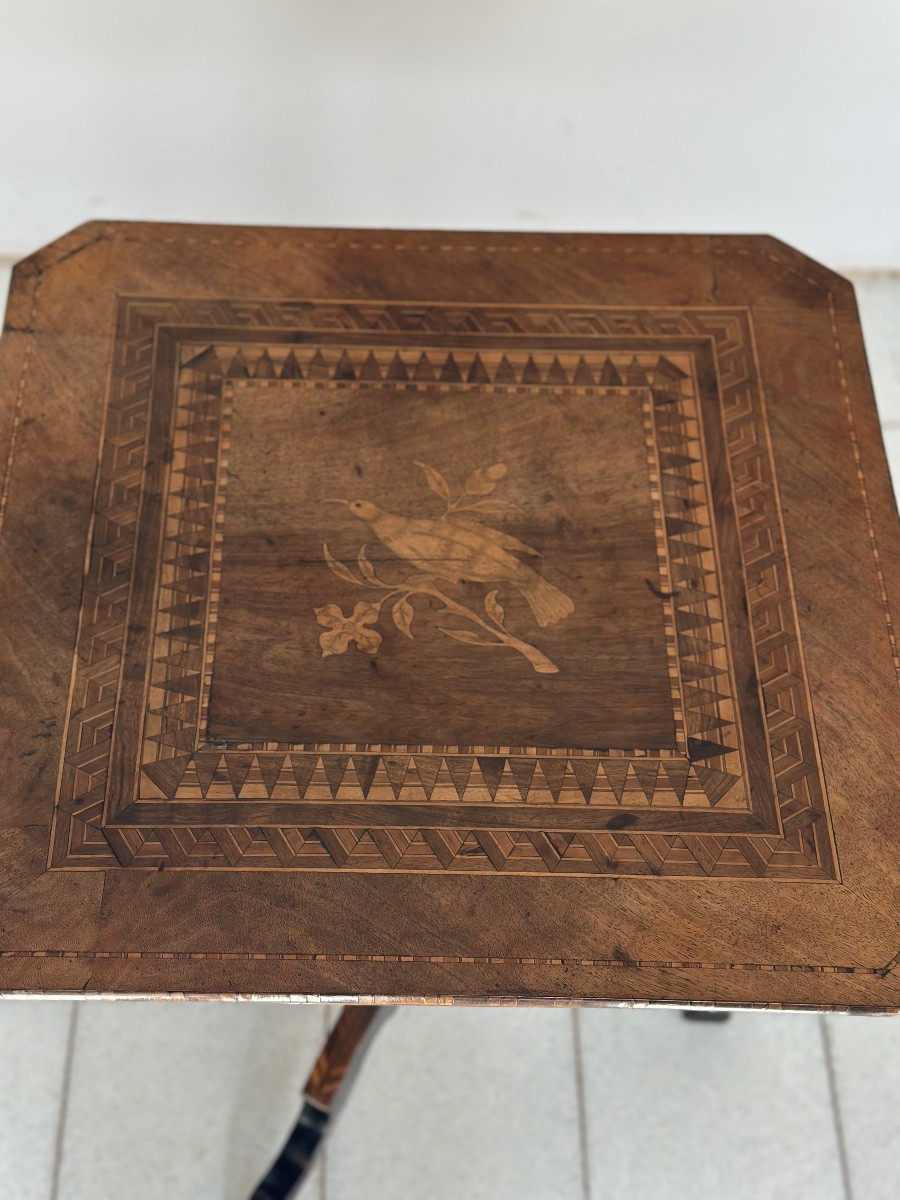 Table basse en marqueterie Rolo, milieu du XIXe siècle-photo-6