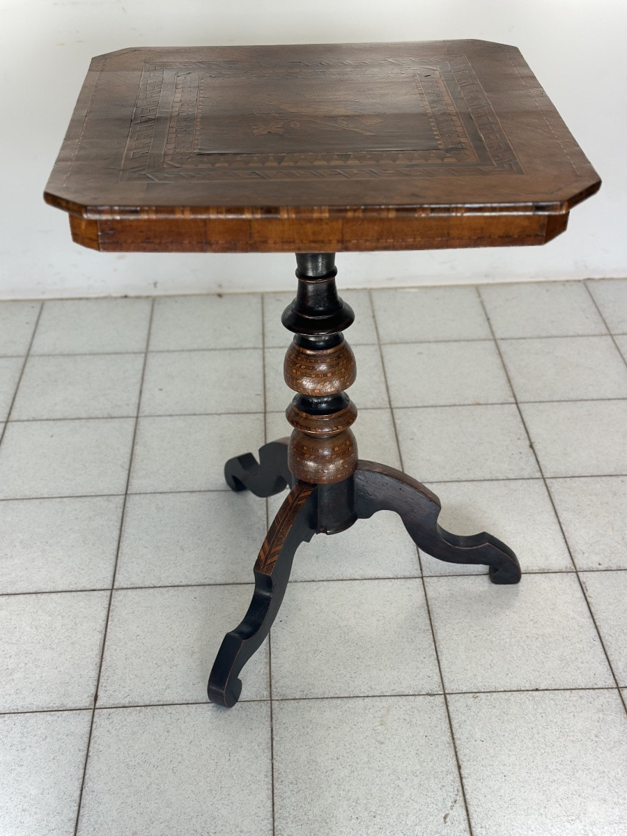 Table basse en marqueterie Rolo, milieu du XIXe siècle-photo-7