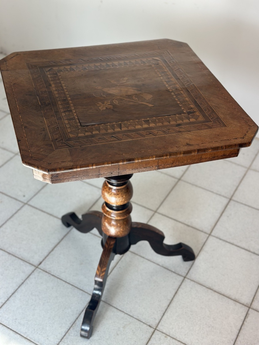 Table basse en marqueterie Rolo, milieu du XIXe siècle-photo-8