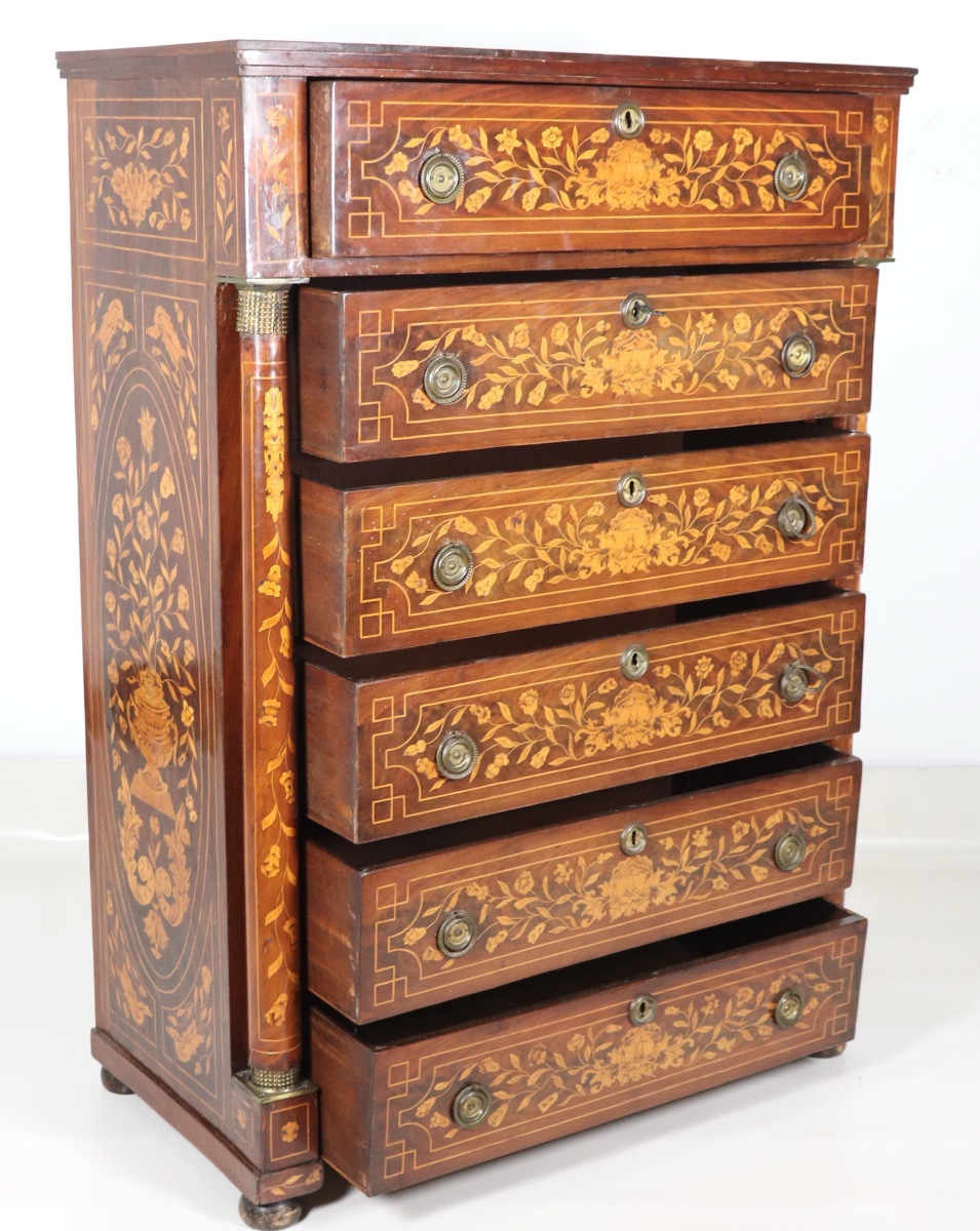 Inlaid Empire Weekly Magazine. Holland, First Half Of The 19th Century.-photo-2