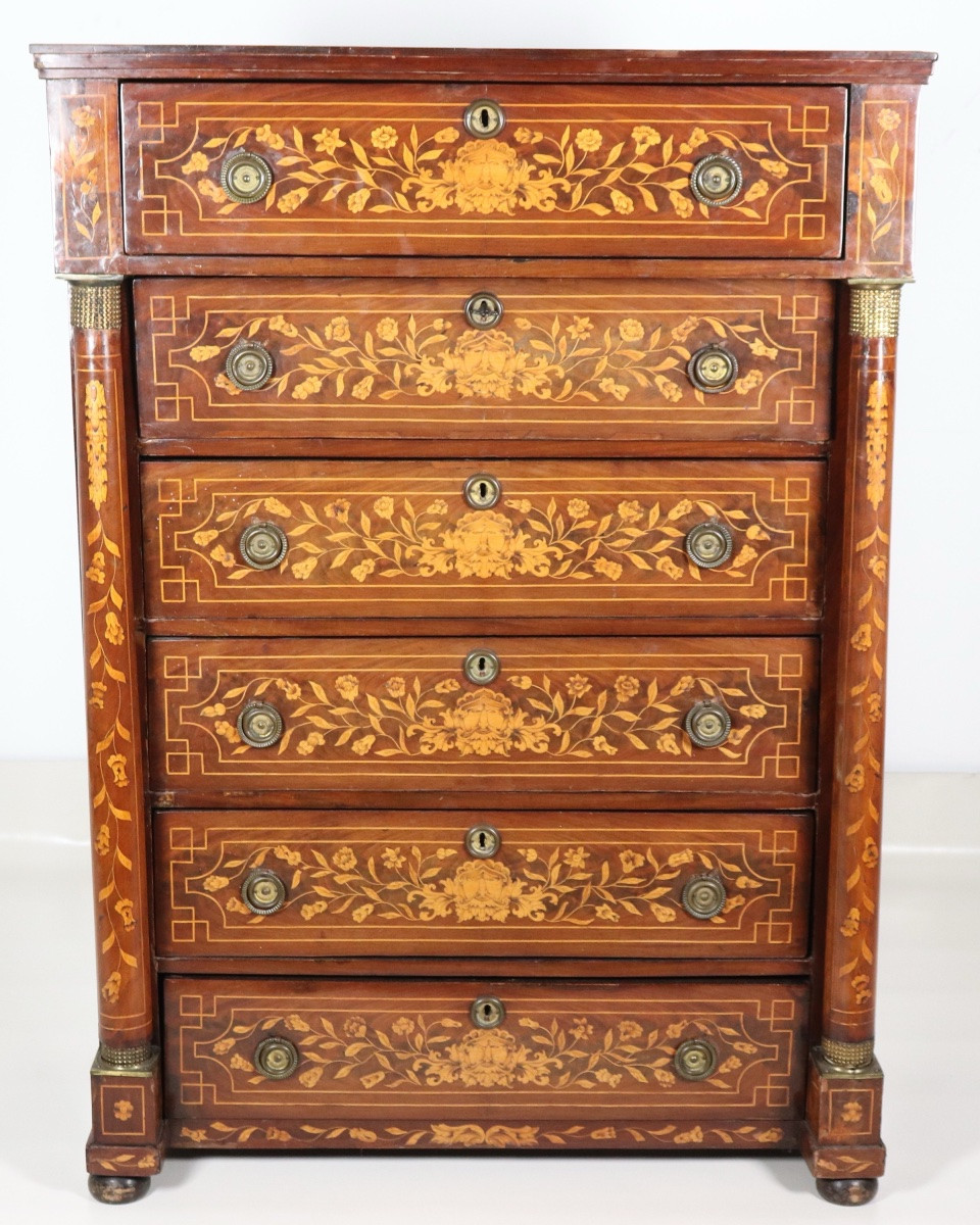 Inlaid Empire Weekly Magazine. Holland, First Half Of The 19th Century.-photo-3