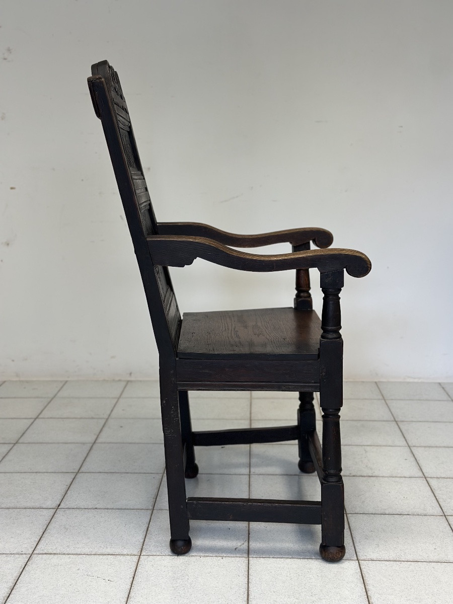 Fauteuil jacobéen. Royaume-Uni, XVIIIe siècle.-photo-2