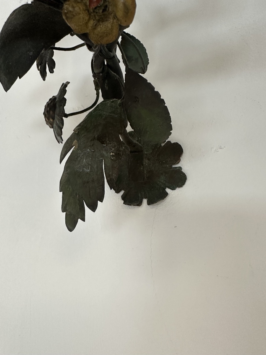 Five-light Capodimonte Wall Lamp. Early 20th Century.-photo-7