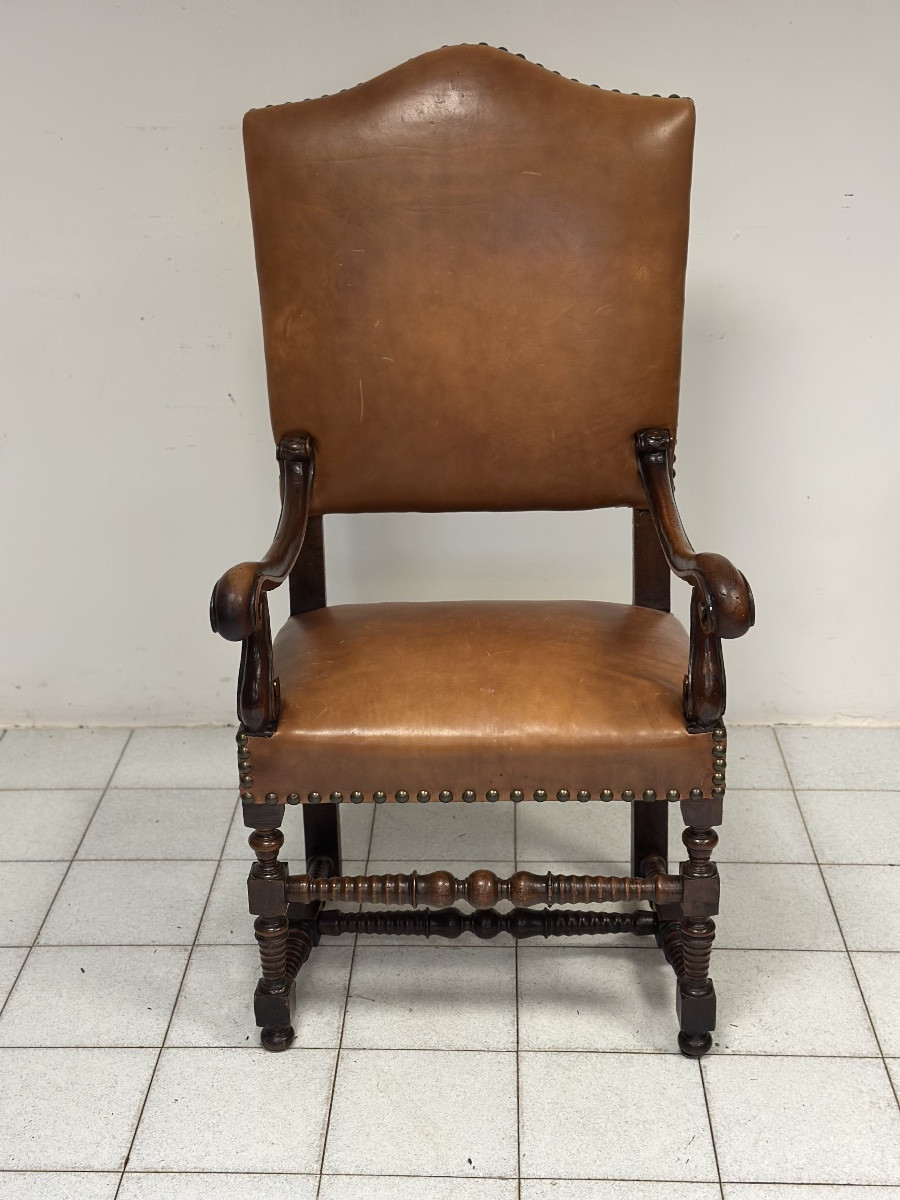 Fauteuil à bobines Louis XIV. Emilia 1600-photo-2