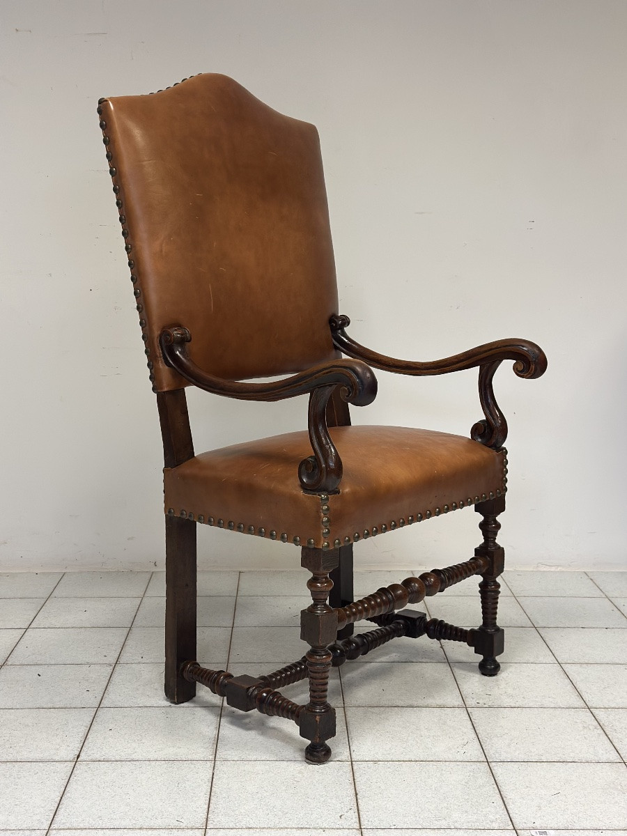 Fauteuil à bobines Louis XIV. Emilia 1600-photo-4