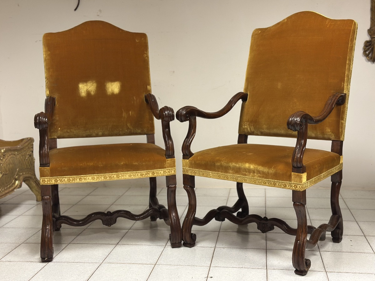 Paire de trônes en os de bélier. Lombardie, fin du XVIIe siècle.-photo-2