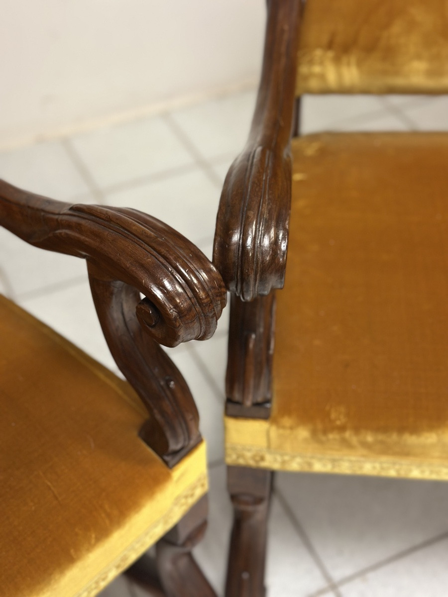 Paire de trônes en os de bélier. Lombardie, fin du XVIIe siècle.-photo-3