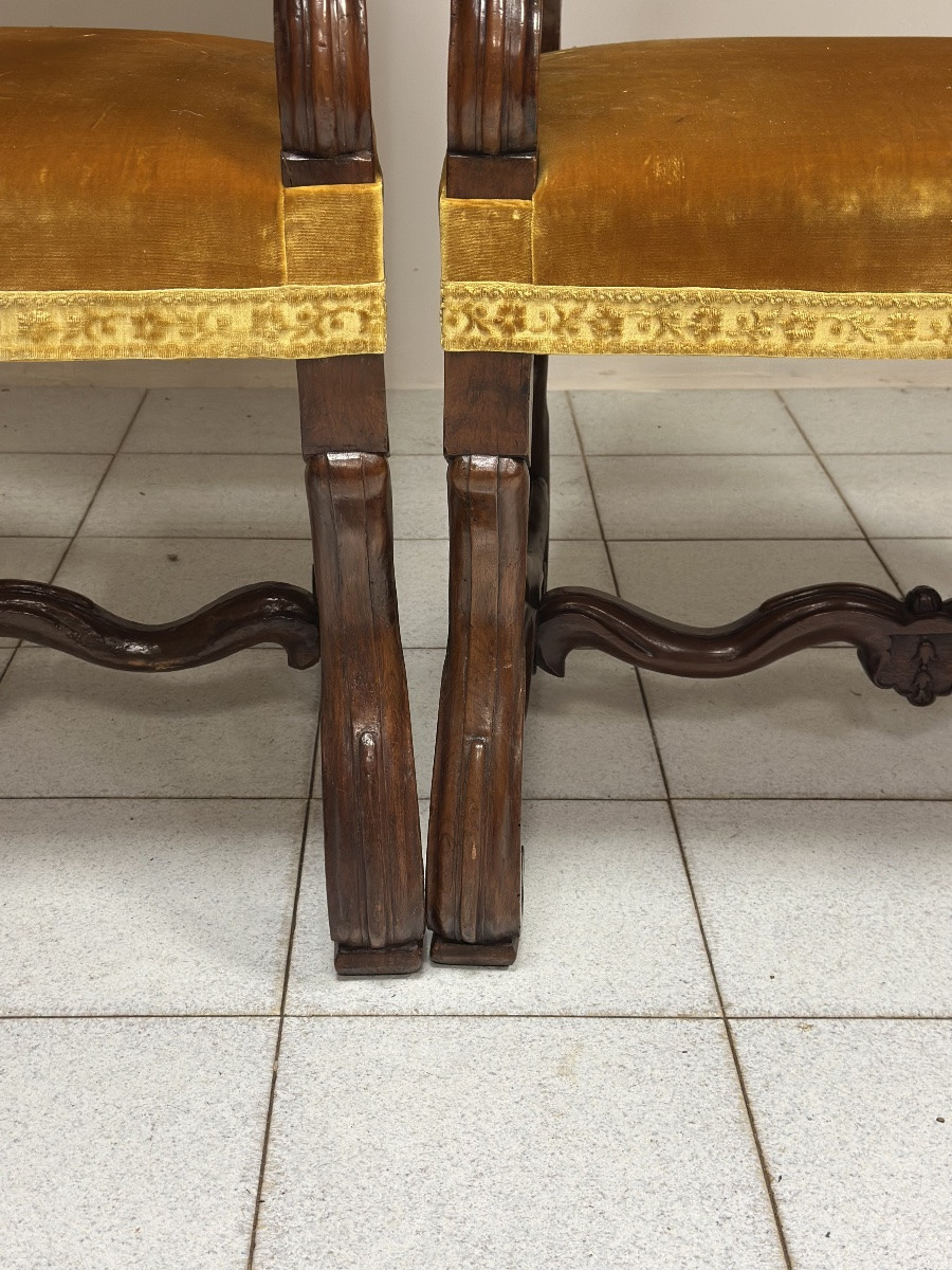 Paire de trônes en os de bélier. Lombardie, fin du XVIIe siècle.-photo-3