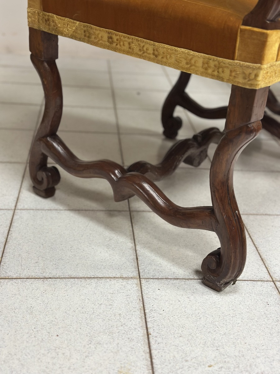 Paire de trônes en os de bélier. Lombardie, fin du XVIIe siècle.-photo-5