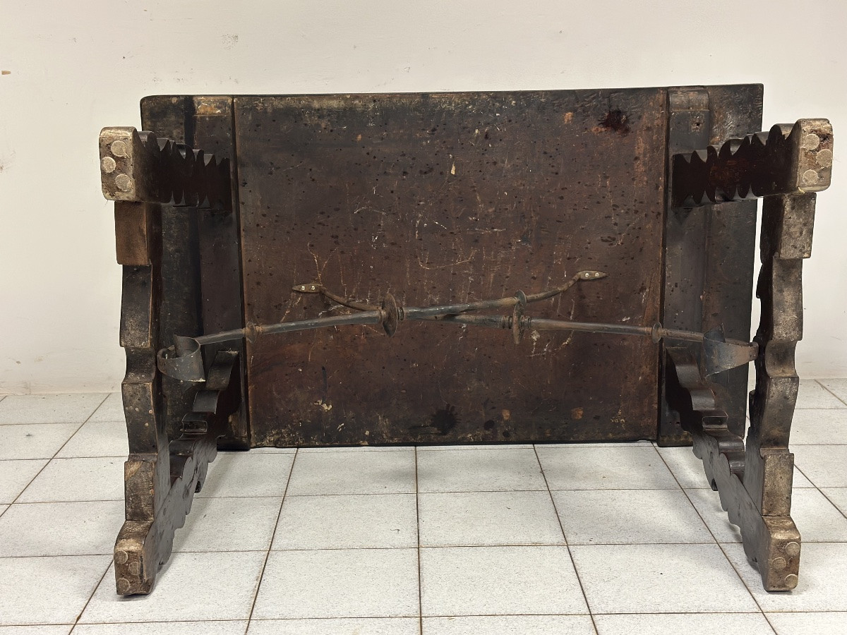 Louis XIV Walnut Refectory Table. Lombardy, 1600s Era-photo-8