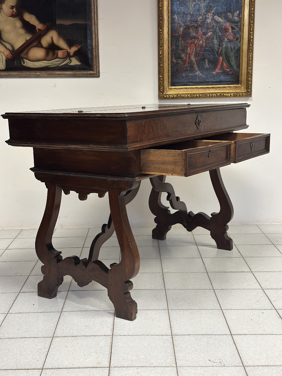 San Filippo Louis XIV Lombardy 17th Century Center Desk-photo-2
