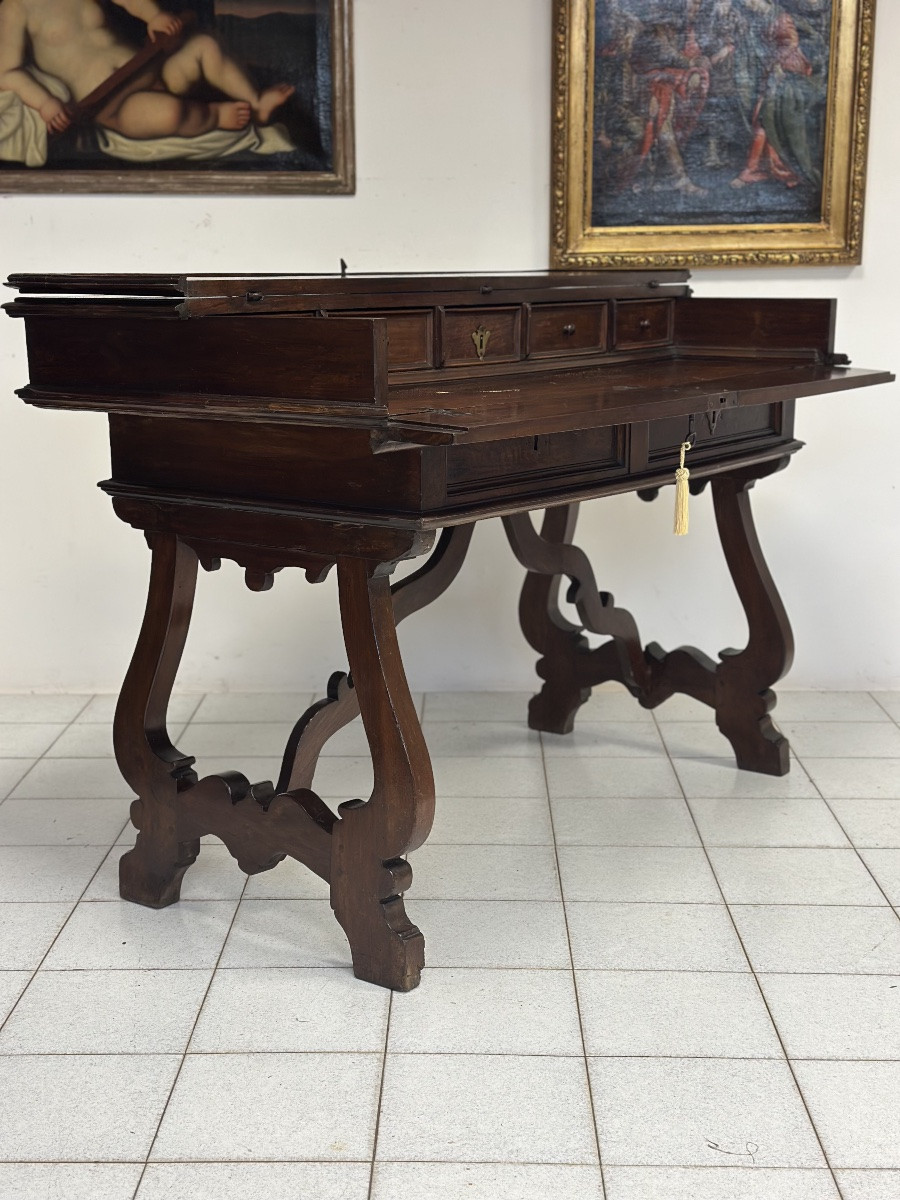 San Filippo Louis XIV Lombardy 17th Century Center Desk-photo-4