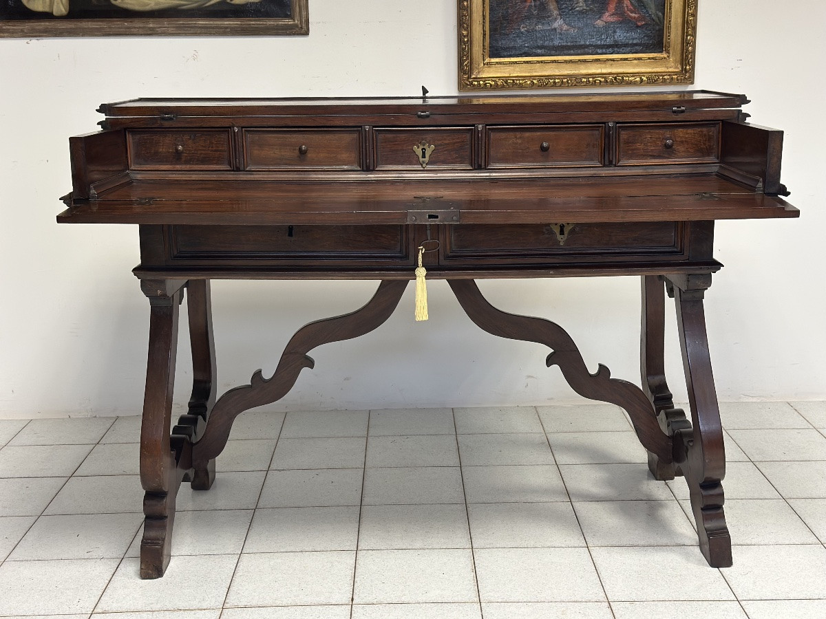 San Filippo Louis XIV Lombardy 17th Century Center Desk-photo-7