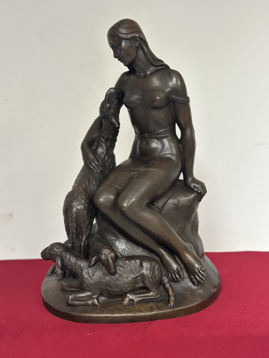 Bronze Sculpture, Lost-wax Casting, Early 20th Century-photo-2