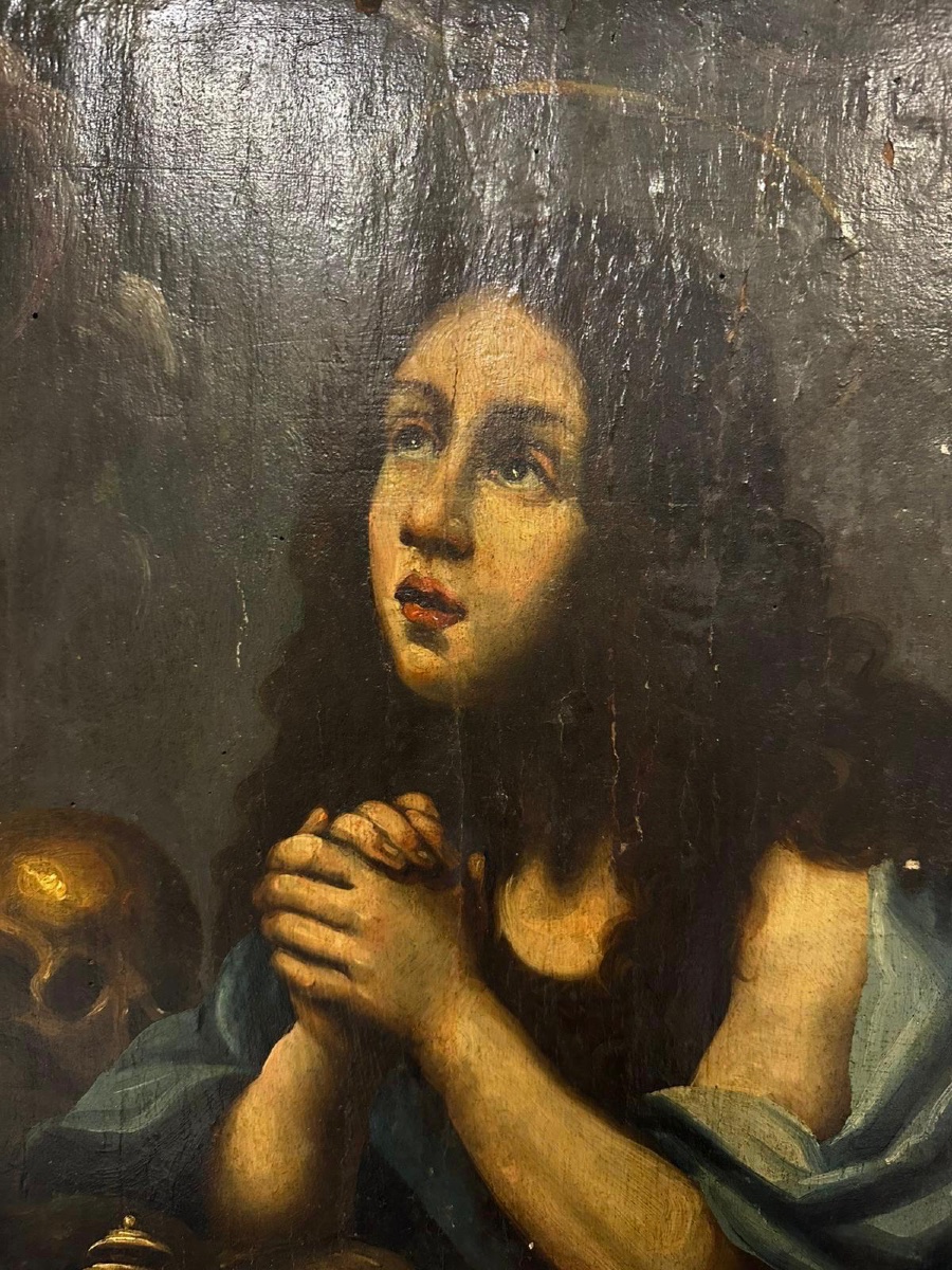 Carlo Dolci (workshop) Penitent Magdalene, Oil On Panel. 600-photo-1