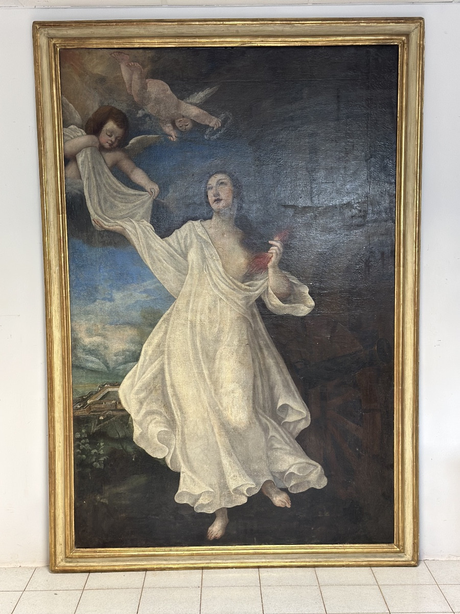 Sainte Barbe. Dosso Dossi (manière de), XVIIe siècle.