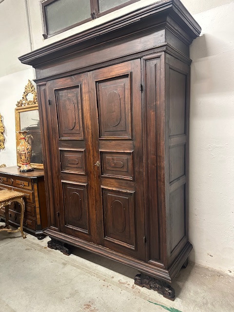 Armoire baroque lombarde de style Louis XIV, provenant de Brescia, XVIIe siècle-photo-7