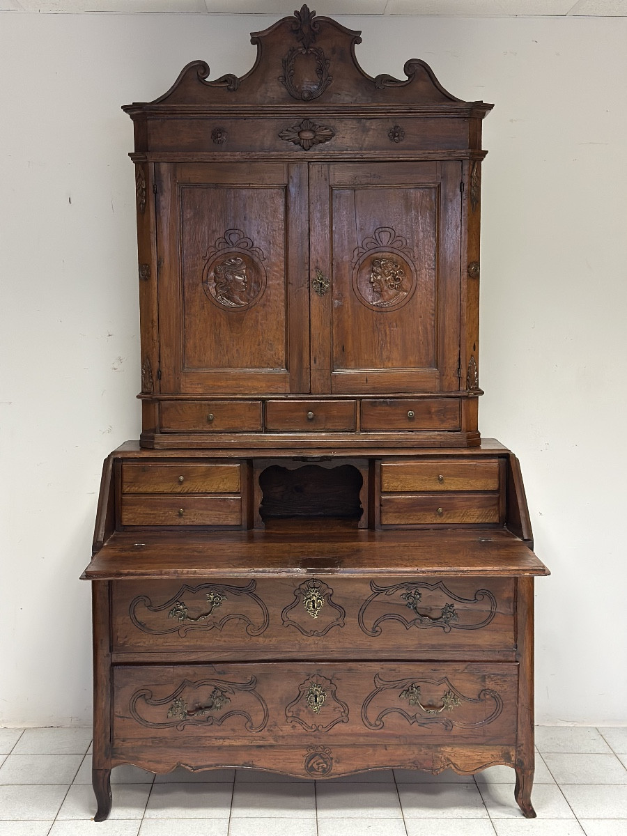 Trumeau aux noix. Emilie Parme Louis XV.-photo-3