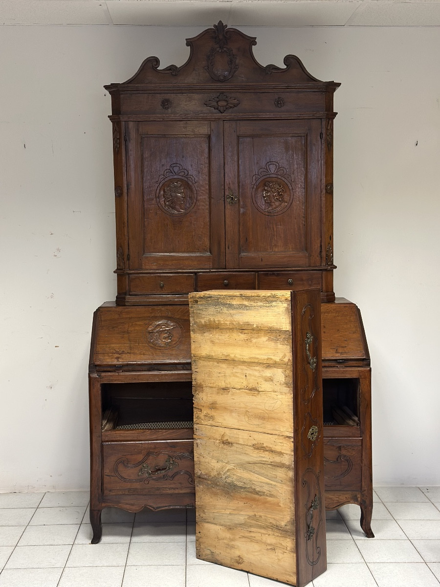 Trumeau aux noix. Emilie Parme Louis XV.-photo-2