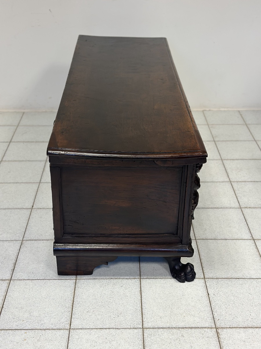 Lombard Renaissance Noble Chest From The City Of Bergamo, Early 17th Century-photo-2